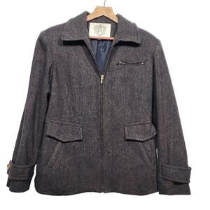 R.Z.R. Weatherwise Dark Brown Wool Jacket Size 7/8